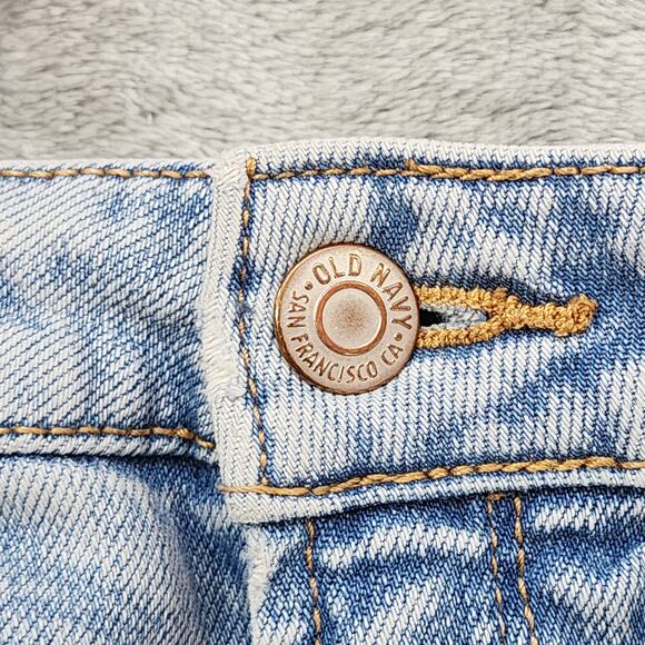 Old Navy Jeans Womens 2 Blue Distressed Mid Rise Skinny Ankle Stretch Denim - Picture 2 of 10